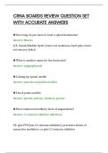 CRNA BOARDS REVIEW QUESTION SET&NewLine;WITH ACCURATE ANSWERS&NewLine;
