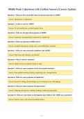 NR606 Week 5 Questions with Verified Answers &lpar;Correct Update&rpar;