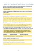 NR606 Week 6 Questions with Verified Answers &lpar;Correct Update&rpar;