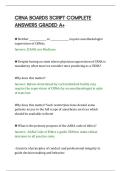 CRNA BOARDS SCRIPT COMPLETE&NewLine;ANSWERS GRADED A&plus;