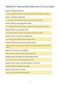 NR606 Week 7 Questions with Verified Answers &lpar;Correct Update&rpar;