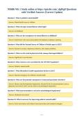 NR606 Wk 1 Questions&NewLine;with Verified Answers &lpar;Correct Update&rpar;