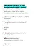 CRNA BOARDS UPDATED ACTUAL&NewLine;QUESTIONS AND CORRECT ANSWERS&NewLine;