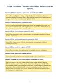 NR606 Final Exam Questions with Verified Answers &lpar;Correct&NewLine;Update&rpar;