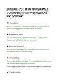 CROSSFIT LEVEL 1 CERTIFICATION EXAM 5&NewLine;COMPREHENSIVE TEST PAPER QUESTIONS&NewLine;AND SOLUTIONS&NewLine;
