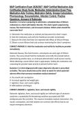 MAP Certification Exam 2026&sol;2027 &vert; MAP Certified Medication Aide Certification Study Guide&comma; Medication Administration Exam Prep&comma; Medication Aide Training&comma; Medication Safety&comma; Dosage Calculations&comma; Pharmacology&comma; Documentation&comma; Infection Control&comma; Practice Que