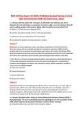 NUR 170 Final Exam V2 &vert; NUR 170 Medical-Surgical Nursing &vert; Actual &NewLine;Q&A with Rationale &lpar;NUR 170 Final Exam&rpar; &vert; Galen