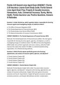 Florida 2-20 General Lines Agent Exam 2026&sol;2027 &vert; Florida 2-20 Insurance License Exam Study Guide&comma; Florida General Lines Agent Exam Prep&comma; Property & Casualty Insurance&comma; Homeowners&comma; Auto&comma; Commercial Insurance&comma; Surety&comma; Marine&comma; Health&comma; Florida Insurance Law&comma;