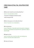 CRSS EXAM ACTUAL FULL SOLUTION STUDY&NewLine;GUIDE