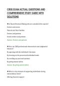 CRSS EXAM ACTUAL QUESTIONS AND&NewLine;COMPREHENSIVE STUDY GUIDE WITH&NewLine;SOLUTIONS