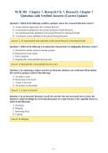 NUR 302 - Chapter 7&comma; Research Ch&period; 7&comma; Research- Chapter 7&NewLine;Questions with Verified Answers &lpar;Correct Update&rpar;