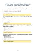 NUR 302 - Chapter 6&comma; Research- Chapter 6&comma; Research Ch&period; 6&NewLine;Questions with Verified Answers &lpar;Correct Update&rpar;