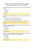 NUR 302 - Chapter 4&comma; Research Ch&period; 4&comma; Research- Chapter 4&NewLine;Questions with Verified Answers &lpar;Correct Update&rpar;