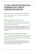 CS 6250 COMPUTER NETWORKS EXAM 1&NewLine;EXAMINATION TEST COMPLETE&NewLine;QUESTIONS AND SOLUTIONS
