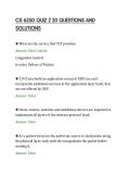 CS 6250 QUIZ 2 20 QUESTIONS AND&NewLine;SOLUTIONS