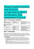 S-Tier Massachusetts Dietetics & Nutrition Jurisprudence Exam Test Bank &lpar;268 CMR & M&period;G&period;L&period; c&period; 112&rpar; &vert; 2026&sol;2027 Elite Prep