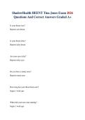ShadowHealth HEENT Tina Jones Exam 2026 Questions And Correct Answers Graded A&plus;