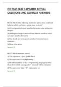 CS 7643 QUIZ 3 UPDATED ACTUAL&NewLine;QUESTIONS AND CORRECT ANSWERS&NewLine;