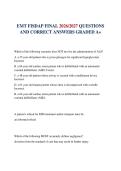 EMT FISDAP FINAL 2026&sol;2027 QUESTIONS AND CORRECT ANSWERS GRADED A&plus;
