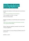 CS6250 COMPUTER NETWORKS&NewLine;EXAMINATION TEST COMPLETE&NewLine;QUESTIONS AND SOLUTIONS&NewLine;