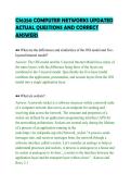 CS6250 COMPUTER NETWORKS UPDATED&NewLine;ACTUAL QUESTIONS AND CORRECT&NewLine;ANSWERS