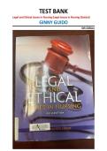 Test Bank Legal and Ethical Issues in Nursing 6th Edition Ginny Guido