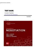 Lewicki&colon; Essentials of Negotiation 6th Edition Full Test Bank