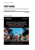 TEST BANK  Advertising&comma; Promotion&comma; and other aspects of Integrated Marketing Communications   J&period; Craig Andrews&comma; Terence Shimp   11th Edition