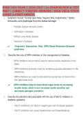 NURS 5461 Exam 1 2026&sol;2027 &vert; 147 Questions & Answers &vert; Neuro&comma; Psych & Endocrine Pharmacology &vert; Detailed Rationales &vert; A&plus; Exam Prep