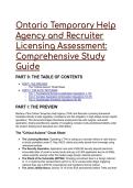 Ontario Temporary Help Agency &lpar;THA&rpar; & Recruiter Licensing Assessment 2026&sol;2027 - Elite Test Bank & S-Tier Study Guide