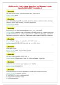 CPSI Practice Test &vert; Actual Questions and Answers Latest&NewLine;Updated 2026&sol;2027 &lpar;Graded A&plus;