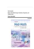 TEST BANK FOR Henke's Med-Math 10e&colon; Dosage Calculation&comma; Preparation & Administration Tenth&comma; North American Edition by SUSAN BUCHHOLZ ISBN&colon;978-1975200206 COMPLETE GUIDE ALL CHAPTERS COVERED 100&percnt; VERIFIRD A&plus; GRADE ASSURED&excl;&excl;&excl;&excl;&excl; 