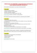 CTBS Practice Exam 2026&sol;2027 &vert; Actual Questions and Answers&NewLine;Latest Updated 2026&sol;2027 &lpar;Graded A&plus;&rpar;