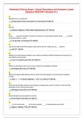 Defensive Driving Exam &vert; Actual Questions and Answers Latest&NewLine;Updated 2026&sol;2027 &lpar;Graded A&plus;&rpar;