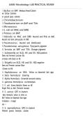 UAMS Microbiology Lab Practical Review 2026 &ndash; Questions & Study Guide PDF