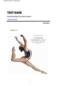 TEST BANK Human Physiology&colon; From Cells to Systems  Lauralee Sherwood Chapter 1-17 8th Edition 