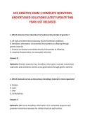 UCF GENETICS EXAM 1 COMPLETE QUESTIONS &NewLine;AND DETAILED SOLUTIONS LATEST UPDATE THIS &NewLine;YEAR JUST RELEASED