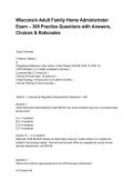 Wisconsin Adult Family Home Administrator Exam &ndash; 300 Practice Questions with Answers&comma; Choices & Rationales&period;pdf&NewLine;&NewLine;