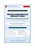 HESI RN Fundamentals Specialty Exam Practice Test &plus; 150 Questions & Rationales