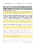 NURS 370 Exam 1 Questions with Correct Answers &lpar;Grade A&plus;&rpar;