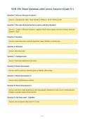 NUR 370&colon; Neuro Questions with Correct Answers &lpar;Grade A&plus;&rpar;