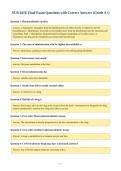 NUR 641E Final Exam Questions with Correct Answers &lpar;Grade A&plus;&rpar;