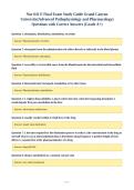 Nur 641 E Final Exam Study Guide Grand Canyon&NewLine;University&lpar;Advanced Pathophysiology and Pharmacology&rpar;&NewLine;Questions with Correct Answers &lpar;Grade A&plus;&rpar;