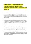 NUR257 EXAM 2 EXAM REVIEW &lpar;NEW&NewLine;VERSION 2026&sol;2027&rpar; FINAL PAPER&NewLine;COMPLETE QUESTIONS AND ANSWERS&period; TOP&NewLine;SCORE A&plus;
