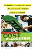 Principles of Cost Accounting 17th Edition Test Bank by Edward J&period; Vanderbeck & Maria R&period; Mitchell &ndash; Chapters 1&ndash;10 Questions & Answers 2026