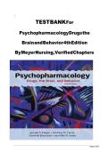 Psychopharmacology&colon; Drugs&comma; the Brain&comma; and Behavior 4th Edition Test Bank by Meyer&comma; Farrar&comma; Biezonski & Yates &ndash; Chapters 1&ndash;20 Questions & Answers 2026