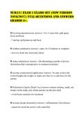 NUR257 EXAM 2 EXAMS SET &lpar;NEW VERSION&NewLine;2026&sol;2027&rpar; FULL QUESTIONS AND ANSWERS&NewLine;GRADED A&plus;&period;