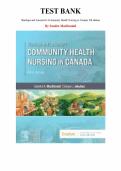 Test Bank for Stanhope and Lancaster's Community Health Nursing in Canada&comma; 5th Edition by Sandra MacDonald&comma; All Chapters 1-18