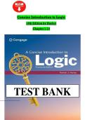 Concise Introduction to Logic&comma; 14th Edition by Hurley &ndash; Chapters 1&ndash;14 Complete Test Bank & Study Guide