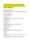 OLD SPAGHETTI FACTORY SERVER EXAM WITH COMPLETE SOLUTIONS 100&percnt; VERIFIED &excl;&excl;&NewLine;